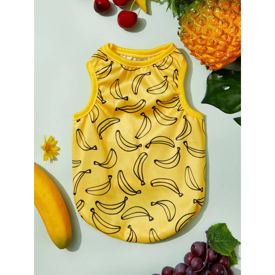Trendi banános ujjatlan kutyapóló, XL