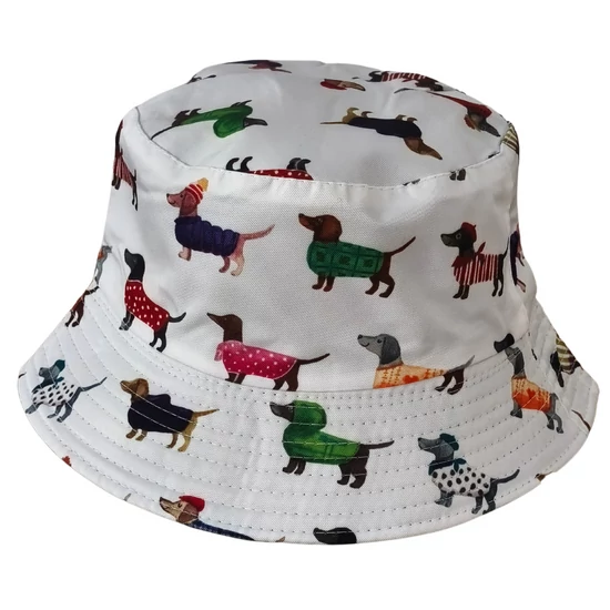 Tacskó mintás halászsapka, fehér