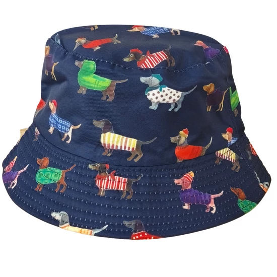 Tacskó mintás halászsapka, sötétkék