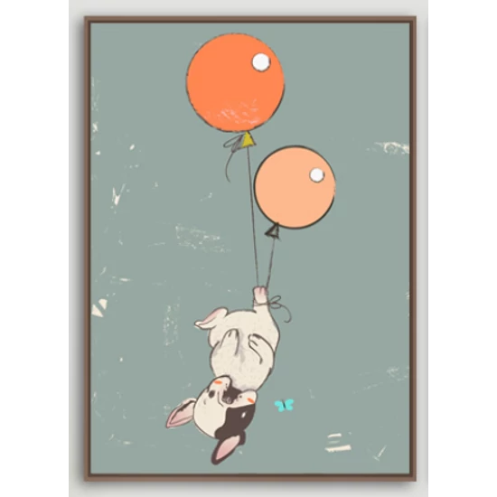 Lufival elszálló bulldog fali kép - többféle méretben