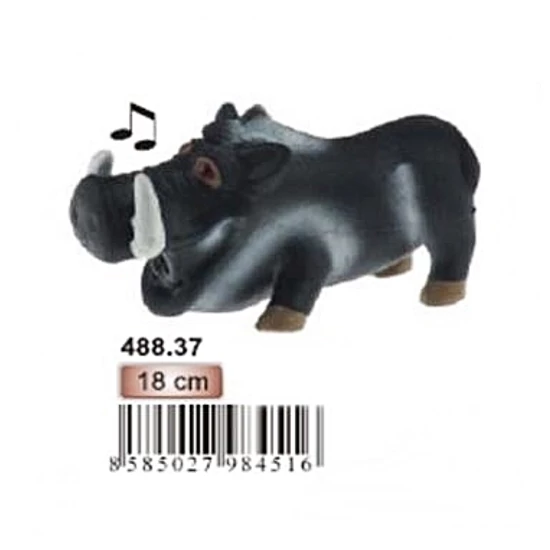 TATRAPET latex játék vaddisznó sípolóval, 18 cm