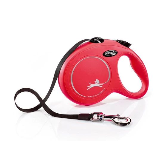 FLEXI CLASSIC piros kutyapóráz, M-es, 20KG/5M