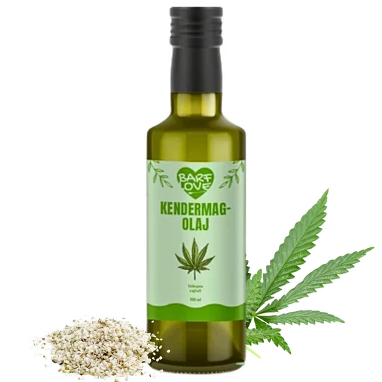 Kendermagolaj kutyáknak és macskáknak - hidegen sajtolt, 100 ml, BARF LOVE