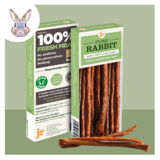 100% nyúlhús stick 50 g, JR Pet Products