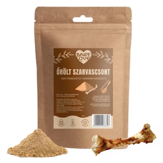 100% őrölt szarvascsont 100 g, BARF LOVE
