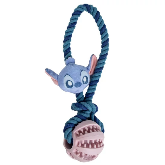 DISNEY STITCH kötél kutyajáték fogtisztító labdával