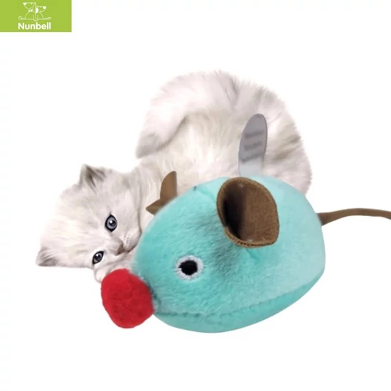 Nunbell Interaktív Csipogó Egér Macskajáték, Piros