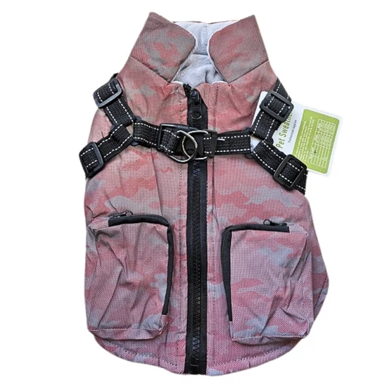 Fényvisszaverő Kutyakabát zsebekkel, kék, M-es