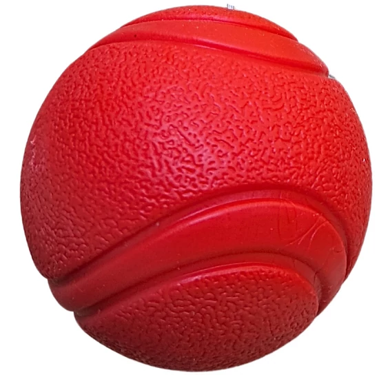 Tömör TPR gumilabda kutyáknak 6 cm, piros 