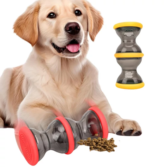 Interaktív Gurulós Jutalomfalat Adagoló – Lassú Etető és Mentális Fejlesztő Játék, lila