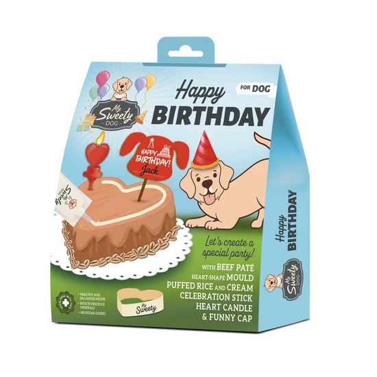 My Sweety Dog Születésnapi torta kutyáknak, marha ízű