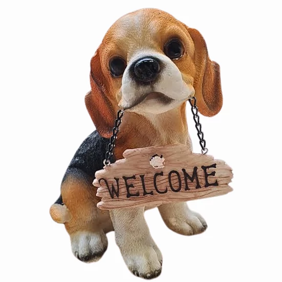 WELCOME Beagle szobor, nagy