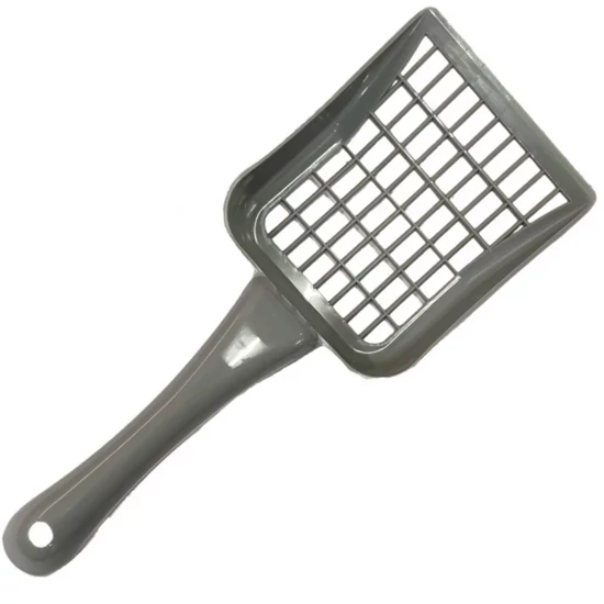 Műanyag macska alomlapát, szürke