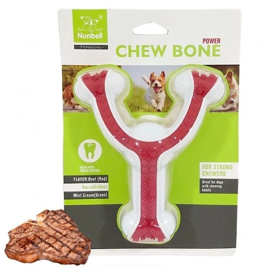 Power Chewbone - Marha ízesítésű rágó játék kutyáknak