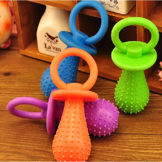 Csörgő cumi kutyajáték, rózsaszín