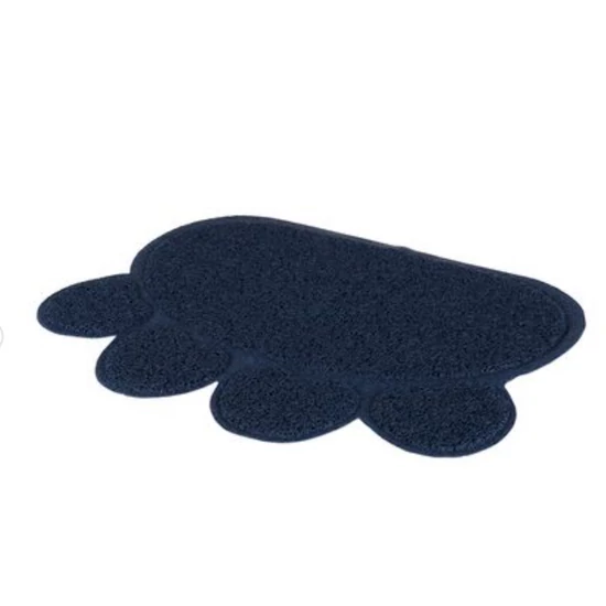 Mancs alakú gumiszőnyeg etetőtál alátét, fekete