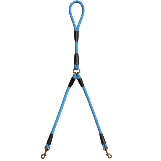 Kötélpóráz dupla elosztóval, 110 cm, kék
