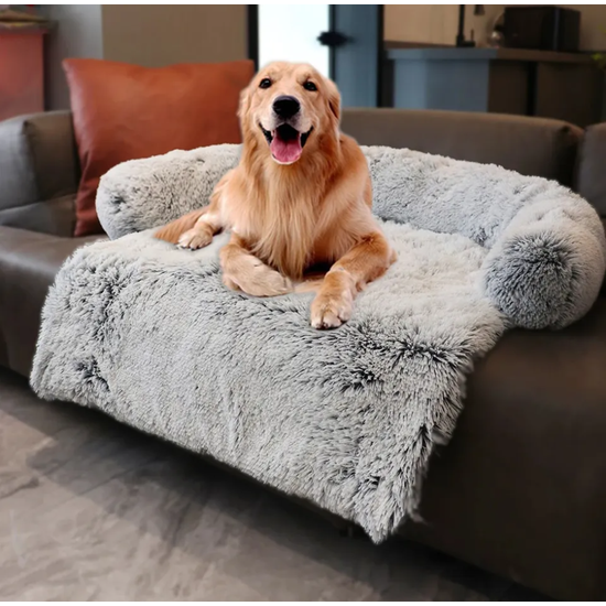 Pet Bed kutyaágy kanapéra, kanapévédő kutyaágy, szürke, S méret (76 x 76 x 15 cm)