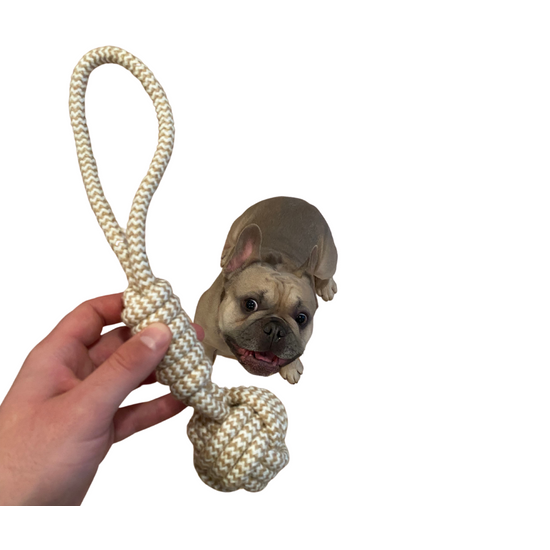 Csomózott kötél játék, 35 cm