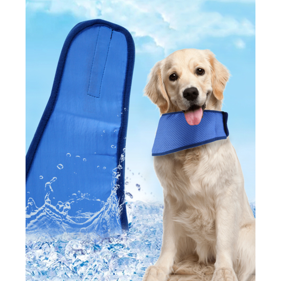 Hűsítő nyakpánt kutyáknak aktív hűtő géllel
