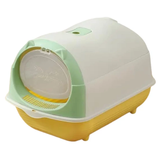 Cicás Zárt Macskaalom Szett, fehér-zöld-sárga