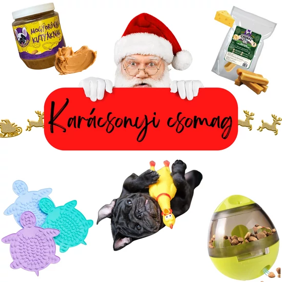 Karácsonyi ajándékcsomag kutyáknak
