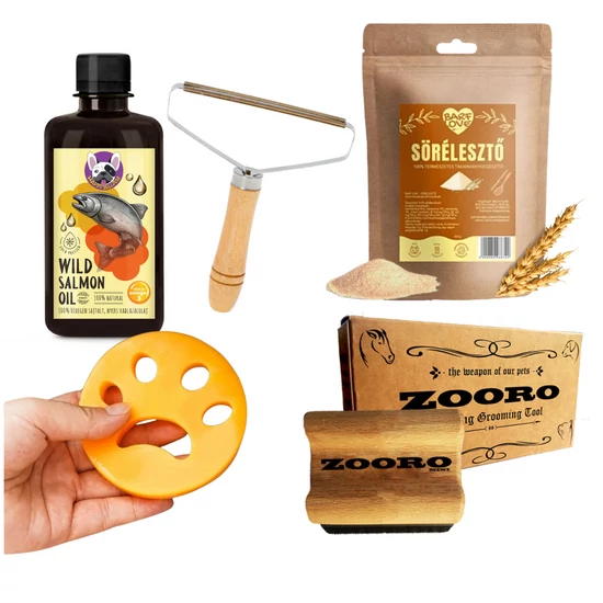 Szőrhullást megelőző és szőrhullás elleni csomag kutyáknak és gazdiknak