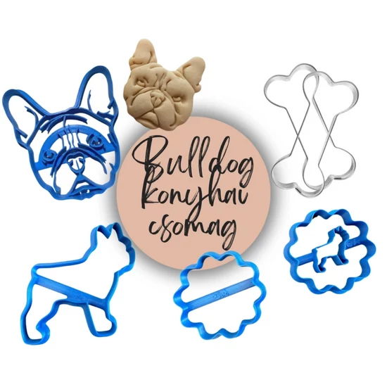 Bulldog mintás konyhai sütőforma csomag