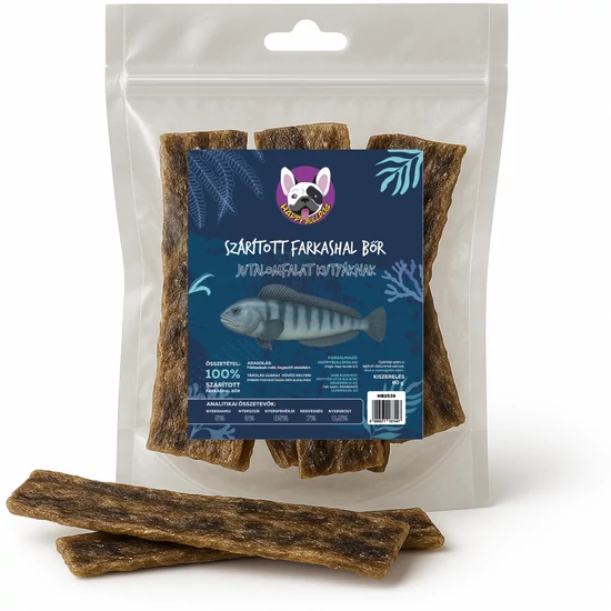 Farkas hal bőr 60 g, HAPPY BULLDOG