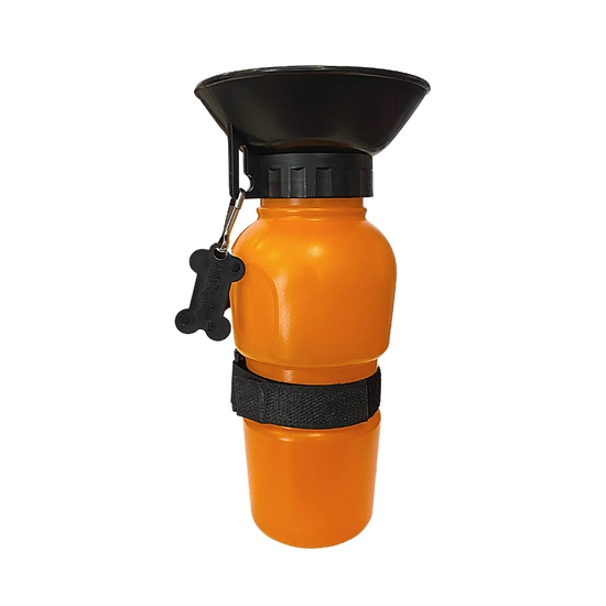 Hordozható kutya itató palack, narancssárga
