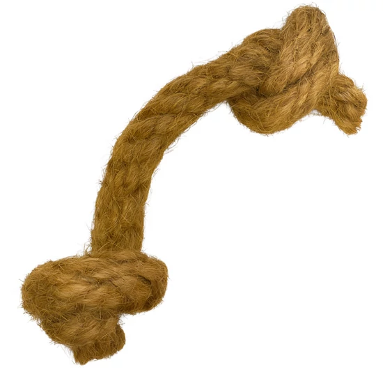 Természetes kókuszrost kötéljáték kutyáknak, 25 cm