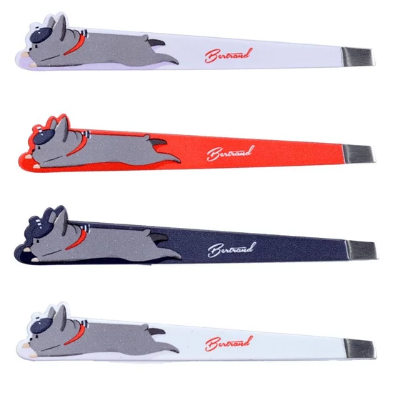 Szemöldökcsipesz - Bertrand, a Francia Bulldog, kék