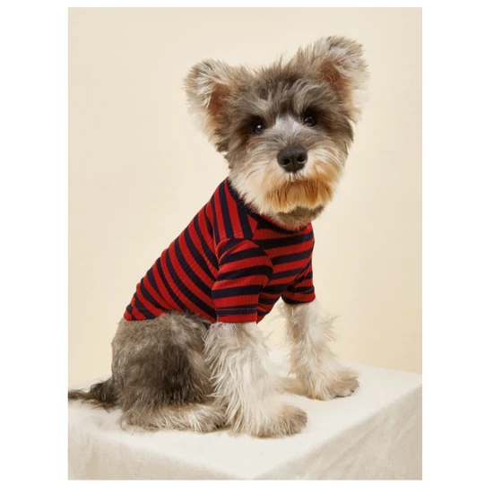 Csíkos matróz felső, bordó-fekete, XXL-es