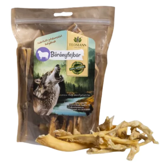 Teomann Szárított Bárányfejbőr, 125 g