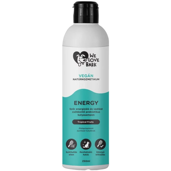 We Love Bark Energy vedlés csökkentő prebiotikus kutyasampon