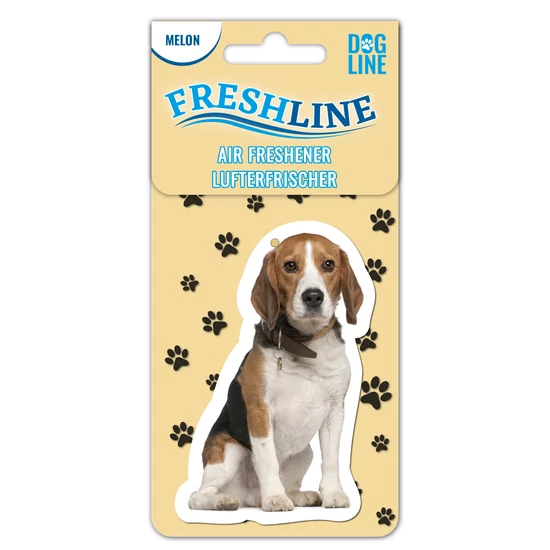 Beagle kutyás autóillatosító, sárgadinnye illattal