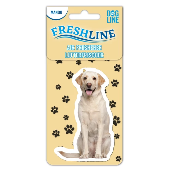 Labrador kutyás autóillatosító, mangó illattal