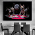 Bulldog Póker fali kép (60*90 cm)