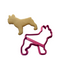 Francia bulldog mintás sütemény kiszúró, pink