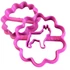 Francia Bulldog mintás linzer kiszúró szett, pink