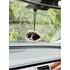Angyal bulldog felakasztható dísz - fekete