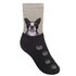 Bulldog arcképes zokni színes mancsokkal 39-42-ig