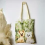 Kép 2/3 - Yorkie és Bichon mintás nagy vászontáska