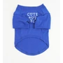 Kép 3/5 - "Cute but psycho" pamut kutyaruha, kék, L-es
