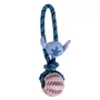 Kép 2/6 - DISNEY STITCH kötél kutyajáték fogtisztító labdával