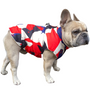 Kép 5/6 - Free Dogs bélelt kutyakabát, piros, XL-es (francia bulldog méret)