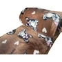 Kép 1/3 - Bulldog mintás wellsoft pléd, 200 x 230 cm, barna