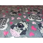 Kép 2/4 - Mopsz mintás wellsoft pléd, 200 x 230 cm, szürke