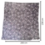 Kép 4/4 - Macskarisztokrata mintás wellsoft pléd, 200 x 230 cm, szürke