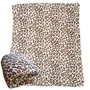 Kép 1/4 - Párduc mintás wellsoft pléd, 200 x 230 cm, fehér